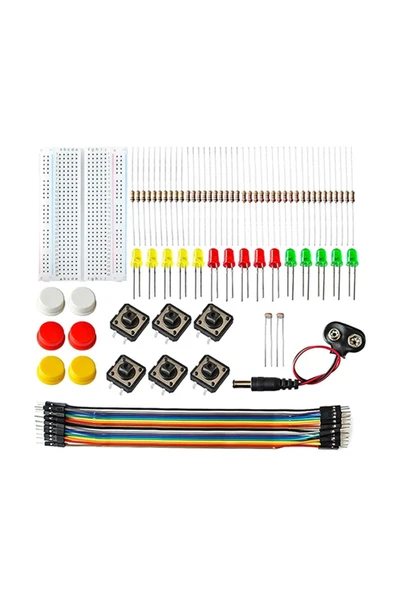 ROBA Arduino Uno Başlangıç Seti 77 Parça Breadboard Direnç Buton Led Kutulu - 5