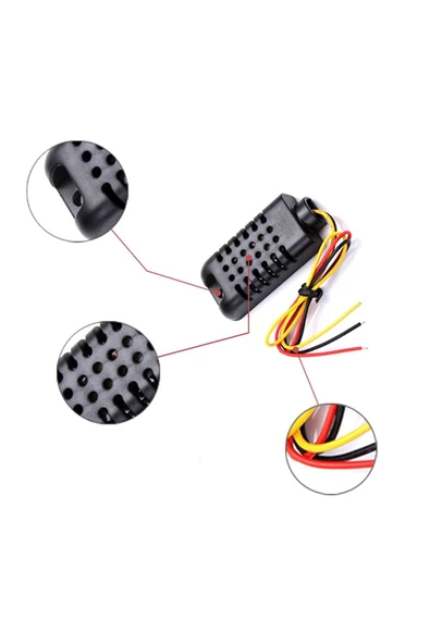 ARS Robotechnicals Dht21 Isı Sıcaklık Ve Nem Ölçme Sensörü Am2301 Aosong=asair - Resim 3