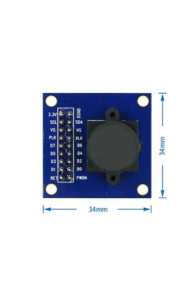 ROBİZ Ov7670 Kamera Modülü Cmos Görüntü Sensörü 640x480 Vga Cıf Otomatik Pozlama Kontrol Görüntü Işleme