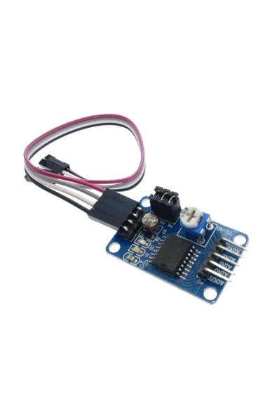 ROBA Pcf8591 Adc Ve Dac Modül Iıc 4 Kanal Analog Giriş 1 Kanal Dac Çıkış Ad Da Sinyal Çevirici Ldr Işık - Resim 4