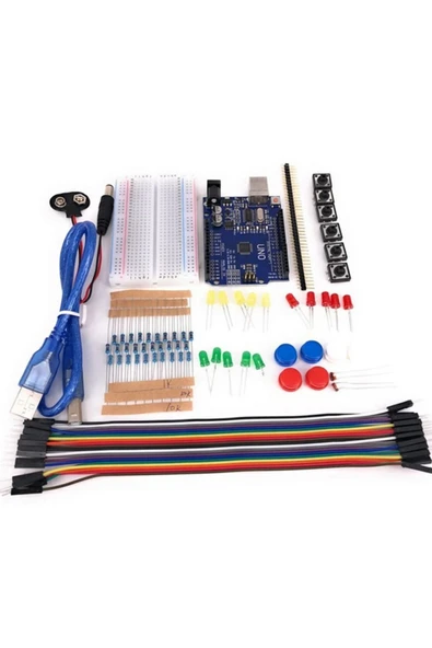 ROBA Kutulu Arduino Uno R3 Başlangıç Seti 78 Parça Breadboard Led Ldr - 6
