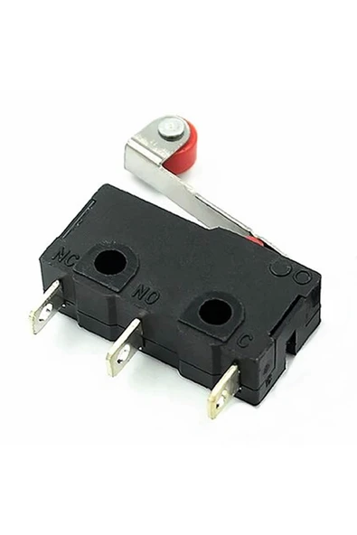 ROBİZ Makaralı Micro Switch Anahtar 5A 5A 250V Uyumlu  Rulo Makara Kollu NO NC  SPDT Sınırlayıcı Momentary - Resim 5