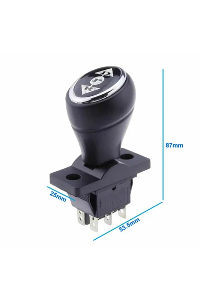 ROBİZ Joystick Kcd4 Anahtar Latch Siyah İleri Geri Vites Kolu 16A 250V Akülü Çocuk Arabası Elektrikli Araç - Resim 6