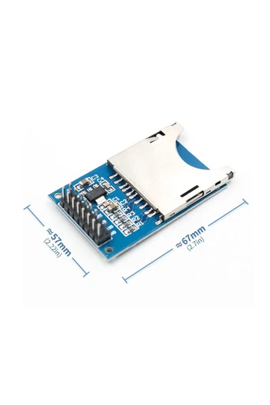 ROBİZ Sd Kart Modülü Hafıza Bellek Okuma Yazma Spı 3.3v/5v Data Kayıt Logger Arduino Memory Ses Mp3 Kayıt - 1
