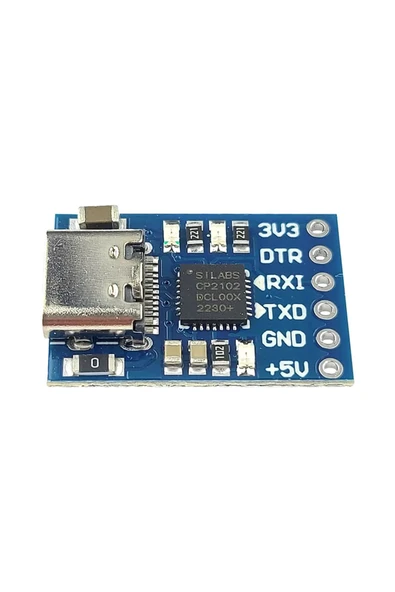 ROBİZ CP2102 USB to RS232 TTL UART Çevirici Modül Type C Usb Seri Port Haberleşme Mcu Uydu Alıcı Dvd GSM - Resim 4