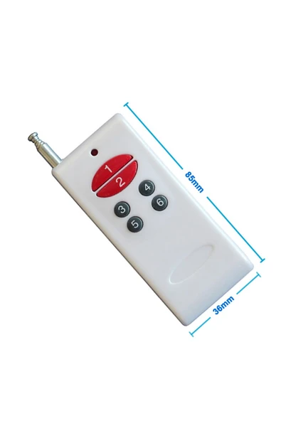 Alkatronik 6 Kanal 433Mhz Uzaktan Kumanda Garaj Otomatik Kapı Kepenk Bariyer Alarm Lamba Motor Kontrol Anahtar - Resim 3