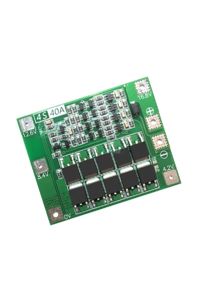 ROBİZ 4s 40a Lityum Batarya Bms Koruma Kartı Standart Versiyon Pil Li-ion 18650 16.8v - Resim 2