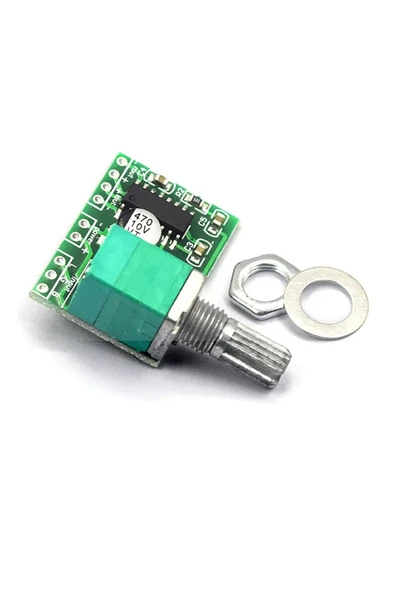 ROBİZ Ses Kontrol Potlu Pam8403 5v Mini Ses Yükseltici Class D 2x3w Amfi Kartı Stereo Dijital - 4