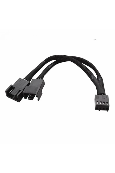ROBİZ 1 to 2 Çoğaltıcı 25cm Fan Uzatma Kablosu Y Tip 4 Pin 3 Pin Bilgisayar Kasa Anakart Ekran Kartı - Resim 7