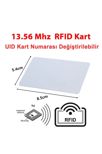 ROBİZ UID Değiştirilebilir 13.56Mhz RFID Manyetik Kart Rfid Proximity Göstergeç Kart 13.56 Mhz Kapı Geçiş ürün görseli