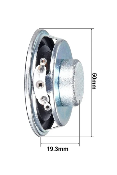 ROBİZ Mini 5cm 8 Ohm 5W Hoparlör Yuvarlak Speaker  50mm 5 Watt Ses Müzik Amfi Ses Oluşturucu Yüksek Kalite - Resim 3