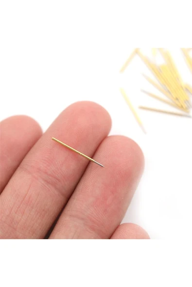 ROBİZ Pogo Pin P50-b1 Uyumlu  100 Adet Set Altın Kaplama Yaylı Test Probu Pim 3a 0.5mm Programlayıcı - 2