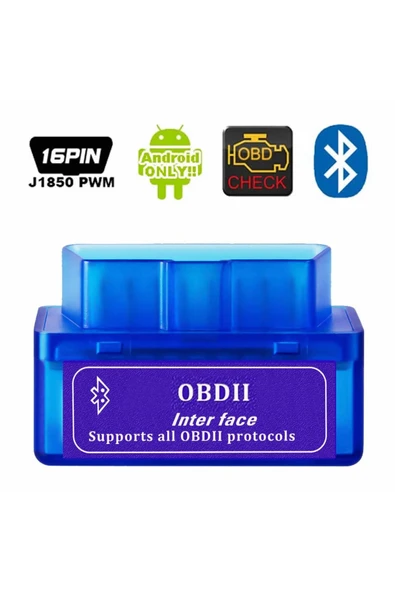 ROBİZ Bluetooth Araba Arıza Tespit Cihazı  Beyin Ayar Test Tamir Aracı Android Windows Kablosuz Can