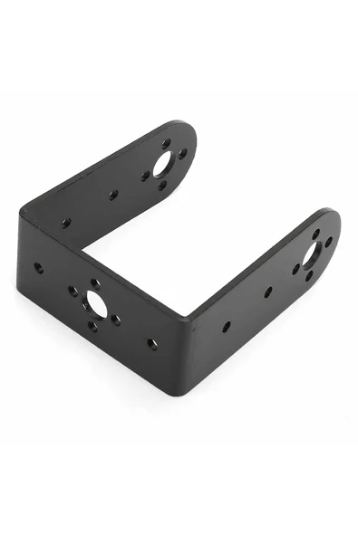ROBİZ Uzun U Servo Motor Metal Montaj Parçası Braket MG995 MG996R S3003 TD-8120MG Alüminyum Tutucu Robot ürün görseli