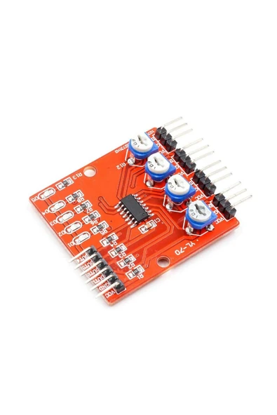 ARS Robotechnicals 4 Kanal Kızılötesi Ir Çizgi İzleme Takip Sensör Modülü Engel Algı - Resim 6