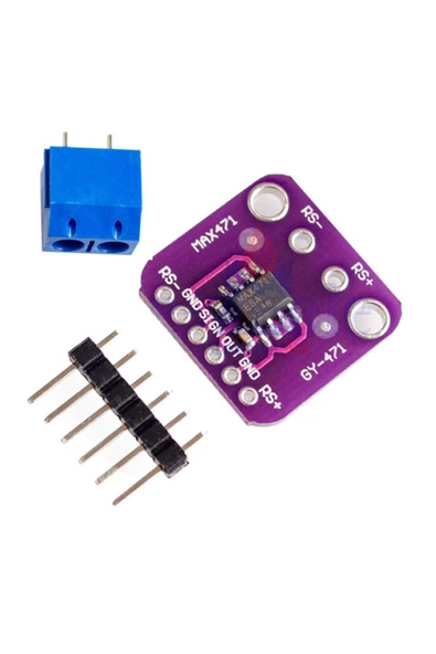 ROBİZ GY-471 3A Akım Sensör Modülü MAX471 Çift Yönlü Ölçme Telefon Taşınabilir Cihaz Pil Batarya - Resim 3