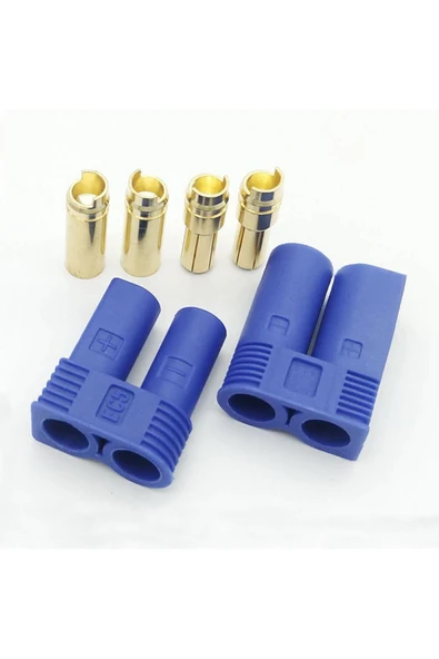 ROBİZ Ec5 Dişi Erkek Konnektör Çifti 5mm Altın Banana Tip 100a Rc Lipo Pil Batarya Akü Bağlantı Soketi - 6