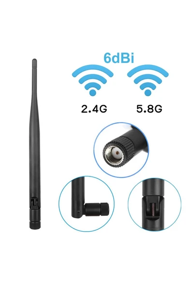 ROBA 6dbi Rp Sma Erkek Anten 2.4ghz 5.8ghz Rf Gsm Wifi Sinyal Kuvvetlendirici Anten 2g/3g/4g Lte Fpv