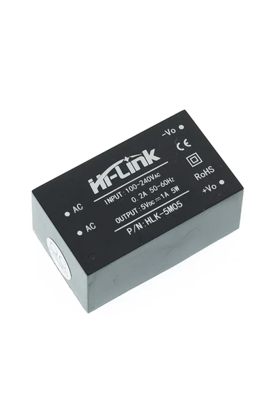 ROBİZ HLK-5M05 5V 1A 5W AC DC 220V to 5V Voltaj Düşürücü Modül İzole Elektronik Devre Güç Kaynağı Smps - Resim 2