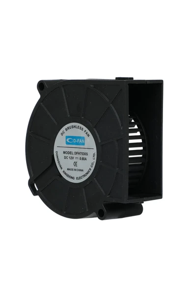 ROBİZ 7530 12V DC Salyangoz Fan DFH7530 3D Yazıcı Soğutma Fanı Santirfüj Havalandırma Klima Türbin Kuluçka - Resim 3