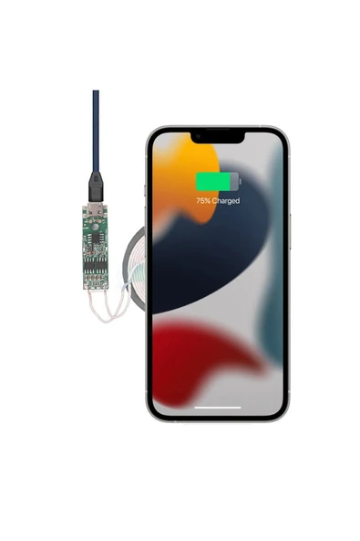 ROBİZ Kablosuz Şarj Modülü 5W 1A Mobil Akıllı Telefon Oyuncak Pil Şarj Transmiter Micro Usb Samsung Apple - Resim 3