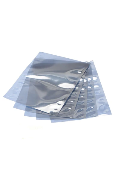 ROBİZ Antistatik Poşet 8x12cm 100 Adet Şeffaf Su Toz Geçirmez Koruyucu Esd Metalize Torba Çanta Elektronik - 7