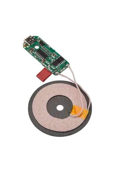 Alkatronik Kablosuz Şarj Modülü 10W 2A Mobil Akıllı Telefon Oyuncak Pil Şarj Transmiter Micro Usb - Resim 7