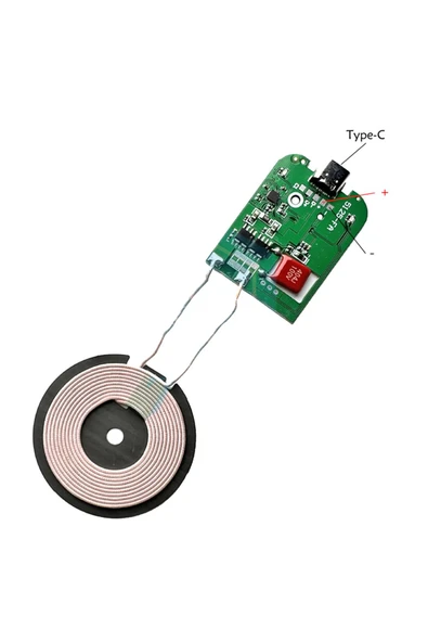 ROBİZ Kablosuz Şarj Modülü Type C 15W Qi 9V 1.5A Mobil Akıllı Telefon Oyuncak Pil Şarj Transmiter - Resim 6