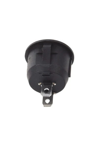 ROBİZ 16mm Yuvarlak 2 Pin Anahtar Switch Mini Buton Kcd1 Siyah Plastik Açma Kapama On / Off - 7
