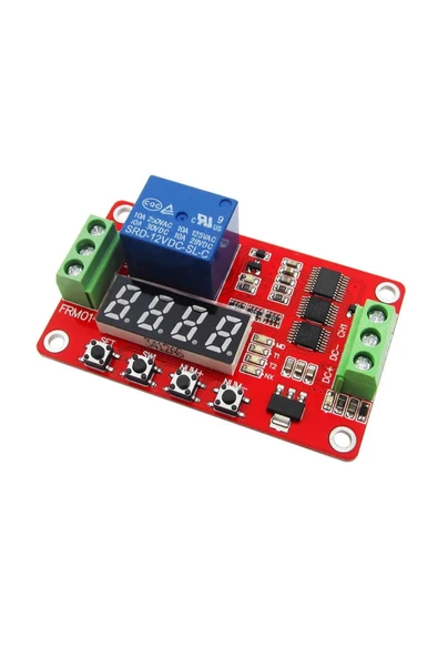 ROBA Frm01 Çok Fonksiyonlu Zaman Rölesi Döngü Gecikmesi Zamanlayıcı Timer 12v 24v Kuluçka - Resim 5