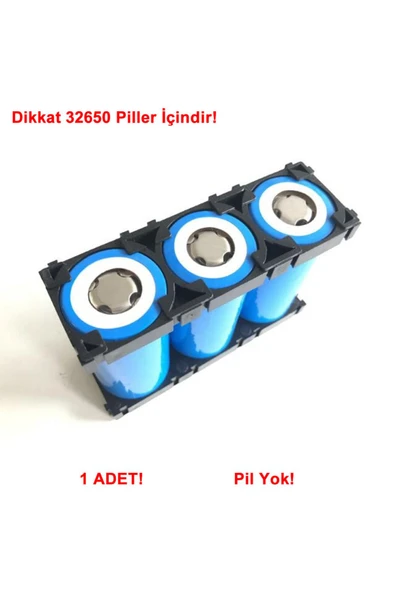 Alkatronik 32650 3lü Pil Tutucu Birleştirici 32700 Lityum Lion Lipo Batarya Pil Yuvası Mobil Güç Kaynağı Akü - Resim 3
