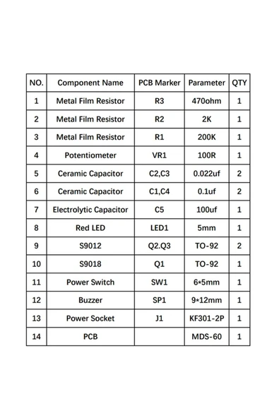 ROBİZ Metal Sensör Diy Kit Dedektör Elektronik Lehimleme Eğitim Devresi DC 5V 60mm Temassız Algılayıcı - Resim 8