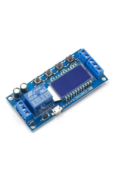ROBİZ Xy-lj02 Zaman Ayarlı Röle Modül Micro Usb Dc 5-30v Besleme Zamanlayıcı Gecikmeli Başlangıç 0.1sn - Resim 4