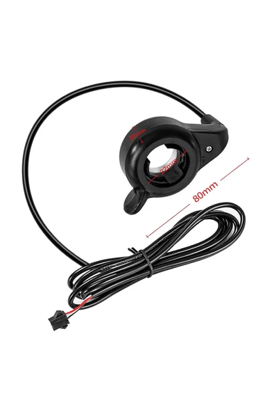 ROBİZ Elektrikli Bisiklet Gaz Kolu Scooter Motor Baş Parmak Hız Kontrol Ekransız Aksesuar Parça 23mm - Resim 8