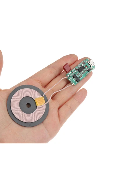 Alkatronik Kablosuz Şarj Modülü 10W 2A Mobil Akıllı Telefon Oyuncak Pil Şarj Transmiter Micro Usb - Resim 2