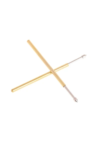 Alkatronik Pogo Pin P100-E2 Uyumlu 100 Adet Set Altın Kaplama Yaylı Test Probu Pim 1.3mm Konik Programlayıc - 4