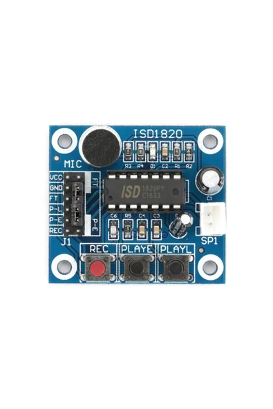 ROBA Isd1820 Ses Kayıt Modülü Ses Çalma Modülü 8ohm 0.5w Hoparlör ürün görseli