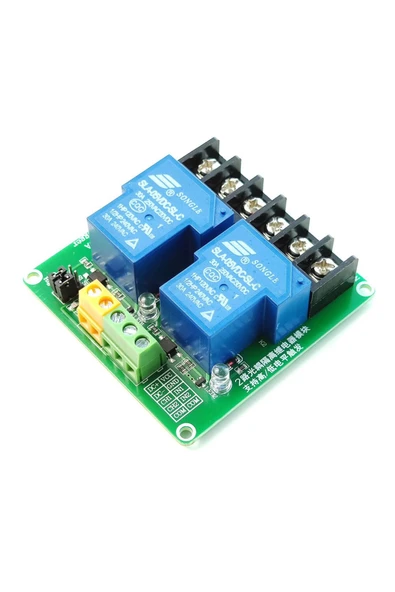 ARS Robotechnicals 5V 2 Kanal 220V 30A Röle Modül Yüksek Akım Güç Kontrol Anahtarı Opto İzolasyon Düşük/Yüksek Tetik - Resim 7