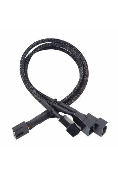 ROBİZ 1 to 3 Çoğaltıcı 25cm Fan Uzatma Kablosu Y Tip 4 Pin 3 Pin Bilgisayar Kasa Anakart Ekran Kartı ürün görseli