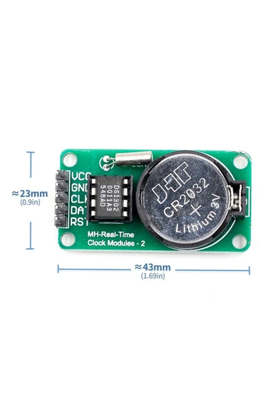 ROBİZ Ds1302 Gerçek Zaman Saat Modülü Rtc Hassas Saniye Dakika Saat Gün Yıl Hesaplayıcı Real Time Modül