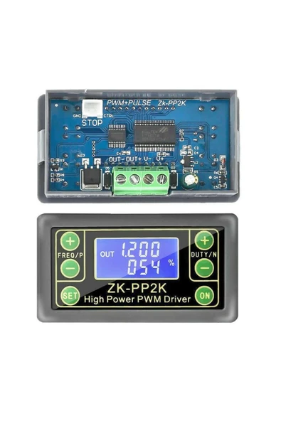 ROBİZ Panel Kutulu ZK-PP2K Kare Dalga Sinyal Jeneratörü Çift Modlu 1 kanallı 1Hz-150KHz PWM Pulse Frekansı - Resim 2