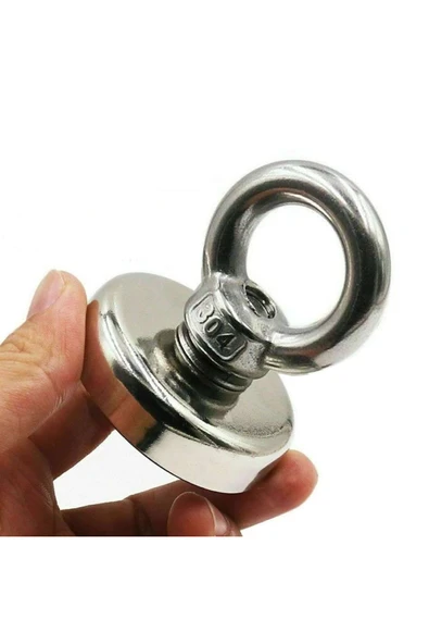 ROBİZ Knd32 Mıknatıs 36kg N52 Halka Askı Taşıyıcı Çekici Super Güçlü Neodyum Dolap Ofis Ev Hobi Oyuncak - 2