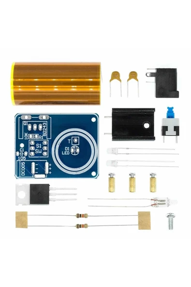Alkatronik Demonte Mini Tesla Bobin Kit Modül Kablosuz Enerji İletimi BD243 DC 9 / 12V Temassız Elektrik Transf - 5