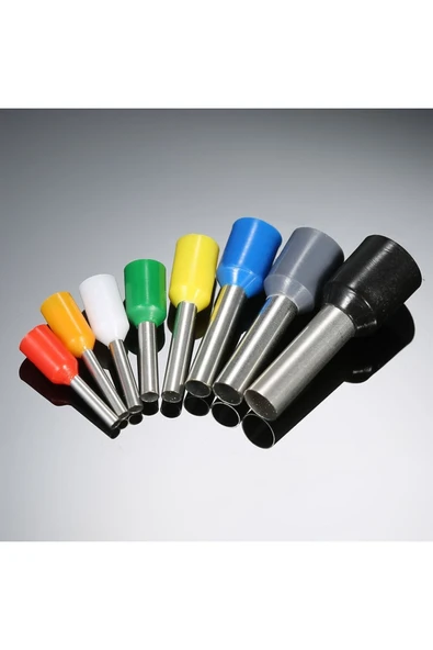 ROBİZ 400 Parça Izoleli Kablo Ucu Set Kutulu Yalıtımlı Tel Terminal Soketi Sıkmalı Pin Elektrik Teli - Resim 4