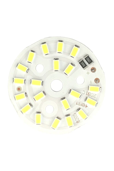 ROBİZ 5730 5v 10w 48mm Beyaz Led Modül Aluminyum Pcb 20 Led Lamba Aydınlatma Işık - Resim 6
