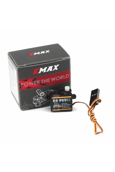 ROBİZ EMAX ES9251 II 4gr Dijital Servo Motor Mini Plastik Dişli 0.25kgcm Tork RC Uçak Drone Robot Kol - 7