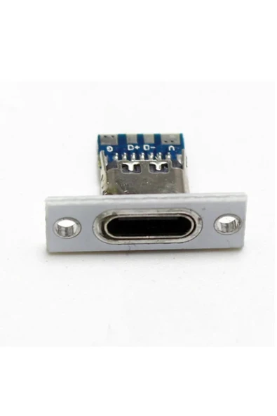 ROBİZ USB 3.1 Type C Panel Montaj Dişi Soket 4 Pin Smd Lehimlenebilir Padler Konnektör Telefon Şarj Board - Resim 5