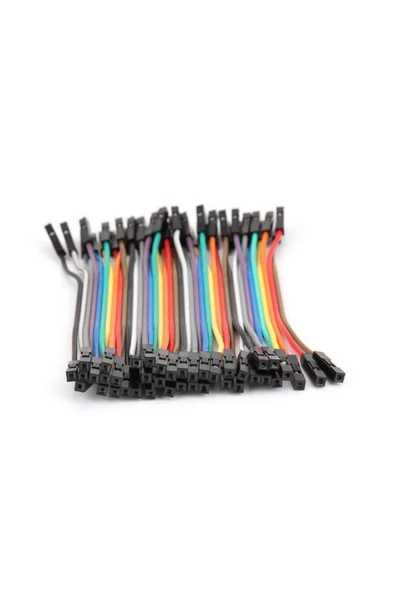 ROBİZ 10cm 40 Pin Dişi Dişi Dupont Kablo Breadboard Jumper Ayrılabilir - 6
