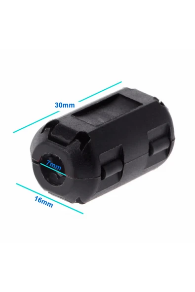 ROBİZ 7mm Ferrit Halka Filtre Kablo Gürültü Bastırıcı Azaltıcı Yüzük Bead RFI EMI Girişim Engelleyici - 8