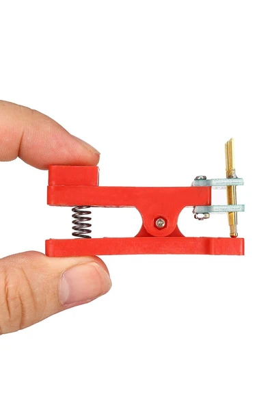 ROBİZ 5 Pin Programlama Aparatı 2.54mm Pogo Pin Yaylı Mandal Klips Seri Üretim Entegre Arm - 2